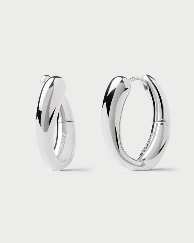 Helix Hoops, Silver