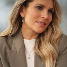 Load image into Gallery viewer, Royal Clogau® Gateways Pendant with Swiss Blue Topaz, Sterling Silver &amp; Welsh Gold
