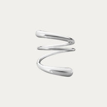 Load image into Gallery viewer, Mercy Twist Ring Medium, Sterling Silver
