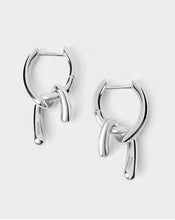 Load image into Gallery viewer, Mini Twist Hoops, Silver
