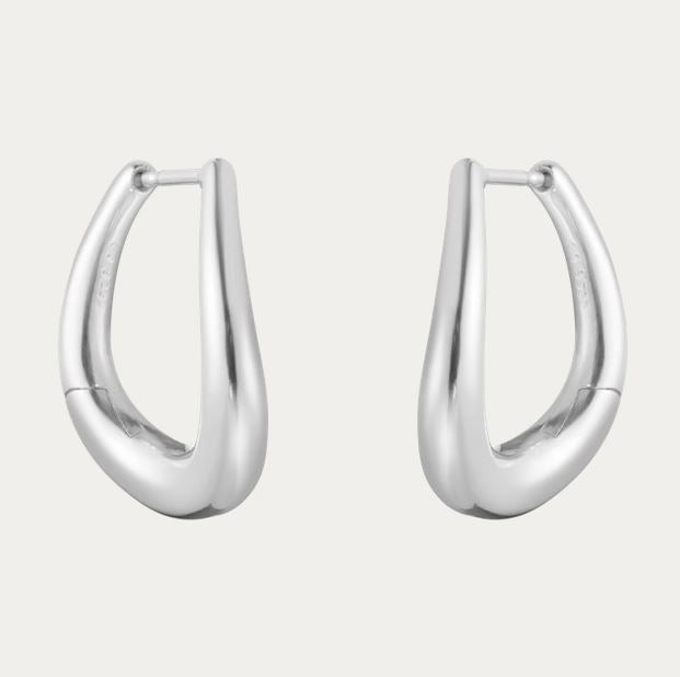 Offspring Earhoops Medium, Sterling Silver