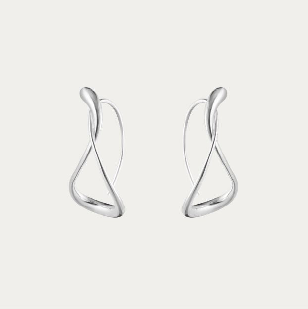 Mercy Earhoop Large, Sterling Silver