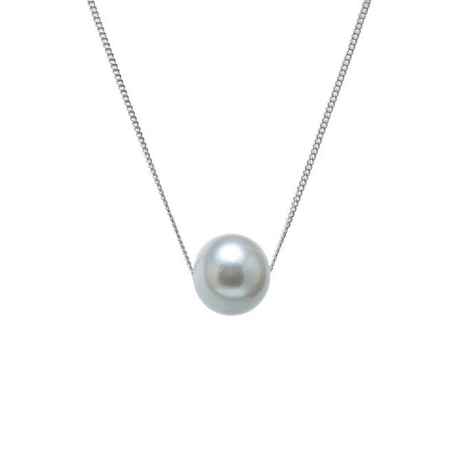 Sterling Silver, Grey Pearl Pendant