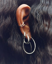 Load image into Gallery viewer, Offspring Earhoops Medium, Sterling Silver
