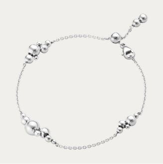 Moonlight Grapes In-Line Chain Bracelet, Sterling Silver