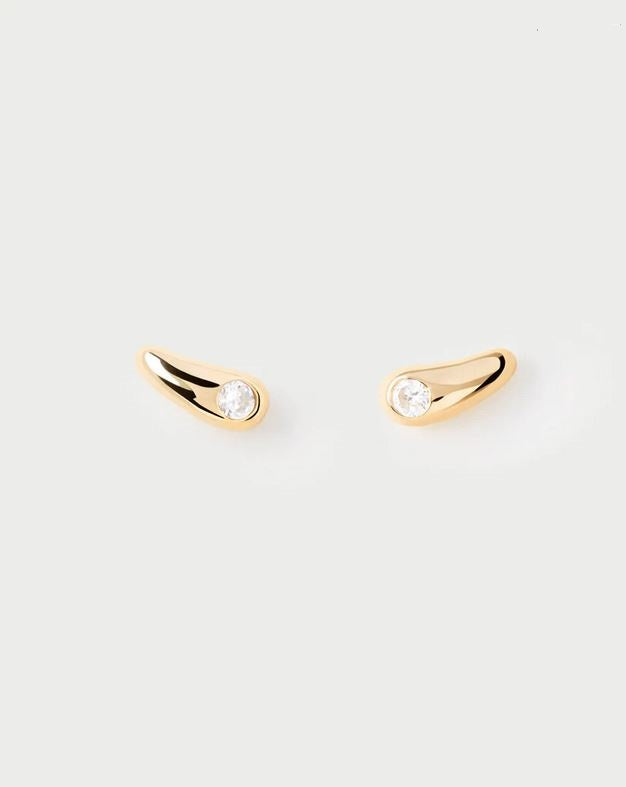 Serena Stud Earrings, Goldplate