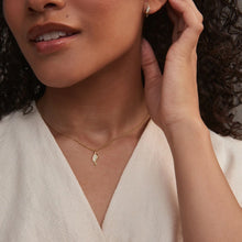 Load image into Gallery viewer, Past Present Future® Pendant with Diamond, 9ct yellow Gold &amp; Welsh Gold

