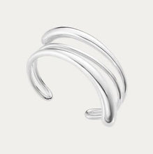 Load image into Gallery viewer, Mercy Bangle Medium, Sterling Silver
