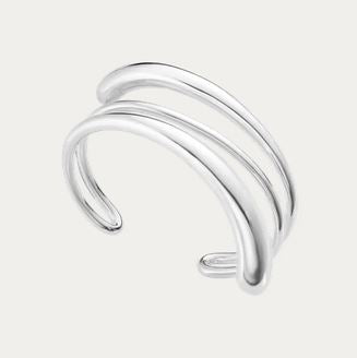 Mercy Bangle Medium, Sterling Silver
