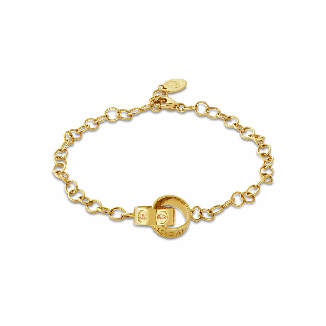 Tree of Life® Insignia Linked Ring Bracelet, 9ct Yelow Gold & Welsh Gold