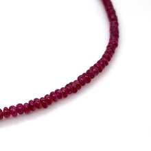 Load image into Gallery viewer, 18ct Yellow Gold, Ruby Bead Necklace
