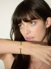 Load image into Gallery viewer, T-Bar Bangle, Goldplate
