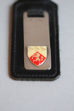 Load image into Gallery viewer, University of Kent Enamelled Key Ring, Sterling Silver &amp; Leather

