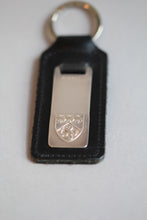 Load image into Gallery viewer, University of Kent key Ring, Sterling Silver &amp; Leather
