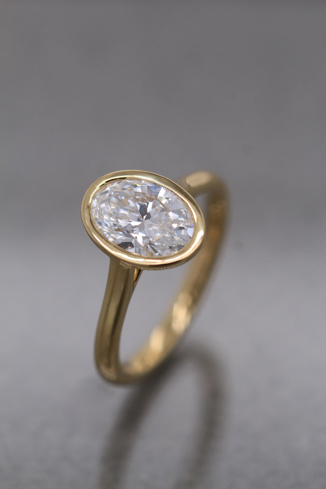 18ct Yellow Gold, 1.57ct D VVS2 Laboratory Grown Diamond Ring