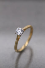 Load image into Gallery viewer, 18ct Yellow Gold &amp; Platinum, 0.50ct E Si1 Mined Diamond Ring
