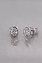Load image into Gallery viewer, Platinum, 1.06tcw D VS1 Laboratory Grown Diamond Earrings
