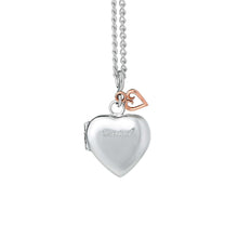 Load image into Gallery viewer, Cariad® Locket, Sterling Silver &amp; Welsh Gold

