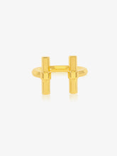 Load image into Gallery viewer, T-Bar Adjustable Ring, Goldplate
