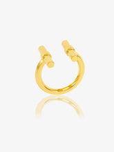 Load image into Gallery viewer, T-Bar Adjustable Ring, Goldplate
