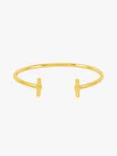 Load image into Gallery viewer, T-Bar Bangle, Goldplate
