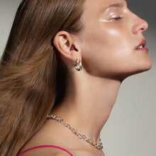 Load image into Gallery viewer, Offspring Earhoops Medium, Sterling Silver

