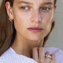 Load image into Gallery viewer, Mercy Long Earrings, Silver
