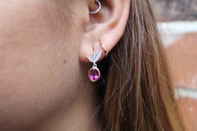 Load image into Gallery viewer, 18ct White &amp; Yellow Gold Pink, 2.70tcw Tourmaline &amp; Diamond Earrings
