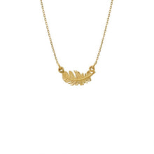 Load image into Gallery viewer, In-Line Plume Necklace, 18ct Gold
