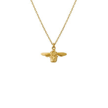 Load image into Gallery viewer, Teeny Tiny Bumblebee Necklace, 18ct Gold
